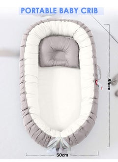 Arabest Baby Recliner for Newborns, Portable Crib Bed for Co Sleeping, Comfortable Recliner Cushion and Snuggle Nest with Pillow  for Baby Boys & Girls  - Image 4