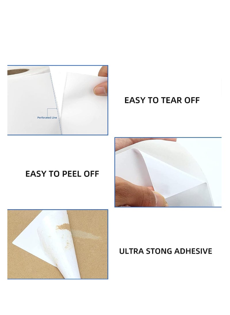 10-Piece Thermal Paper Roll White