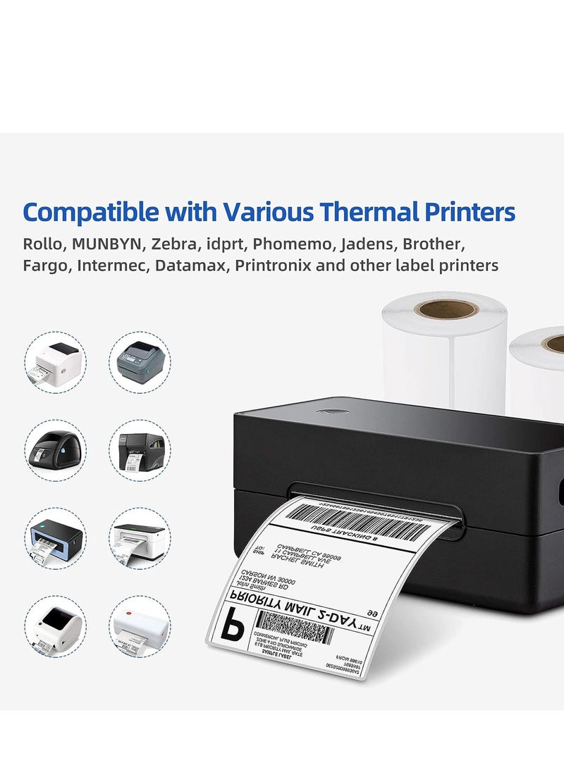 10-Piece Thermal Paper Roll White