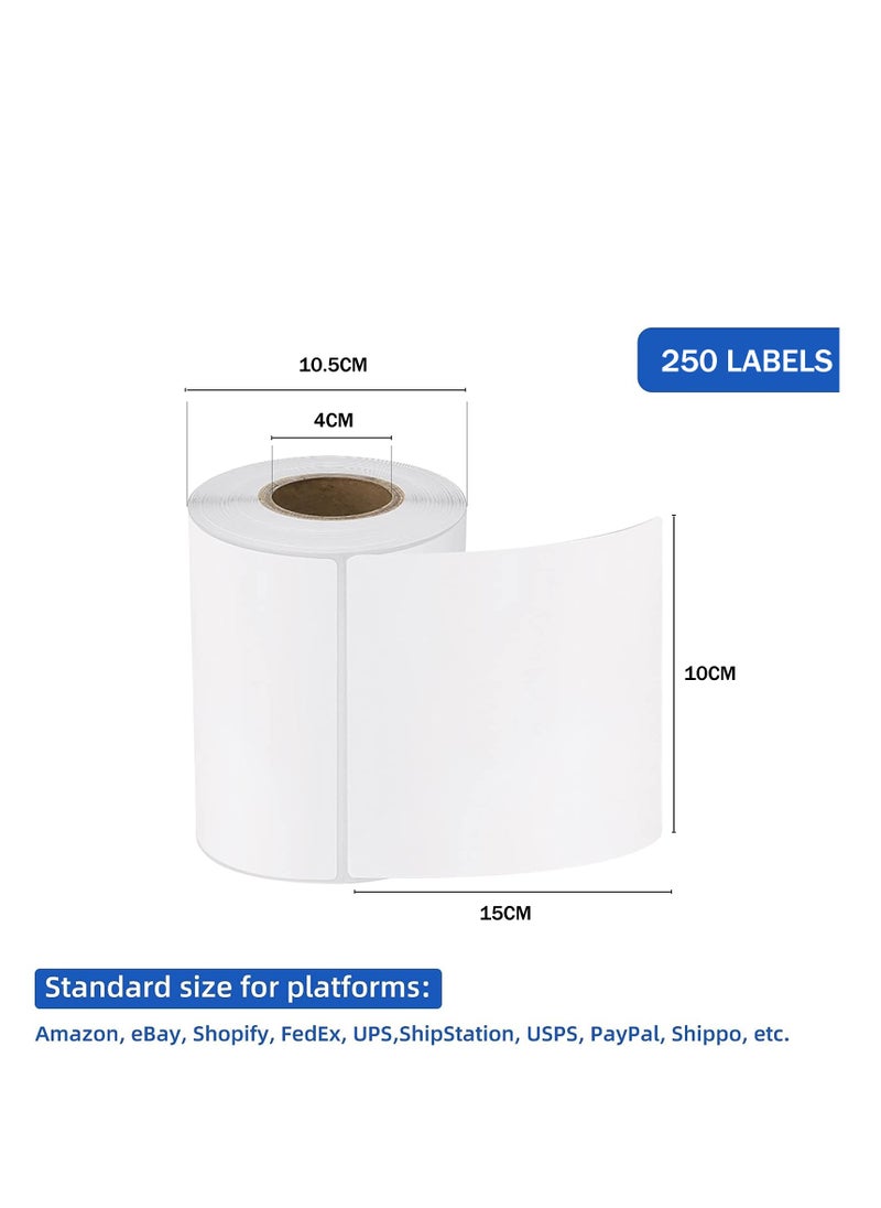 10-Piece Thermal Paper Roll White