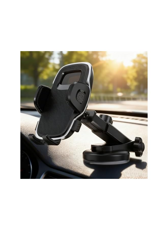 S-TOP 1 Pcs Car Mount Phone Holder with 360° Rotation Strong Suction Cup for Dashboard Windshield - Compatible with most smartphones - Image 5