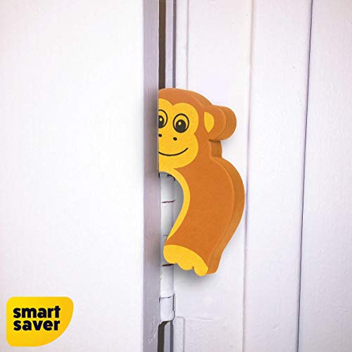 Smart Saver Pack Of 2 Baby Proofing Doors Made Easy With Soft Yet Durable Foam Door Stopper. Prevents Finger Pinch Injuries, Slamming Doors, And Child Or Pet From Getting Locked In Room,Brown - Image 2