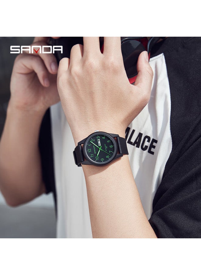 Sanda Watch For Men And Women, Students, Fashion Simple Design, Suitable For Middle And High School Students, Civil Servants' Exam, Waterproof Children's Quartz Watch - Image 1