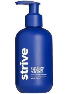Strive Strive - Deep Hydrating Mens Face Wash - Facial Cleanser, Mens Skin Care, Fragrance Free, Clear Skin, Refreshing with Aloe Vera, Hyaluronic Acid & Niacinamide - For All Skin Types - 200mL  - Image 1