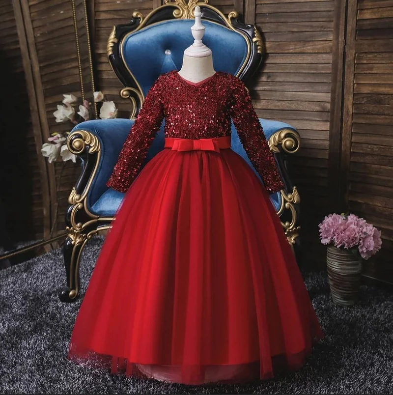Masho Trend Sequin Bodice Tulle Dress