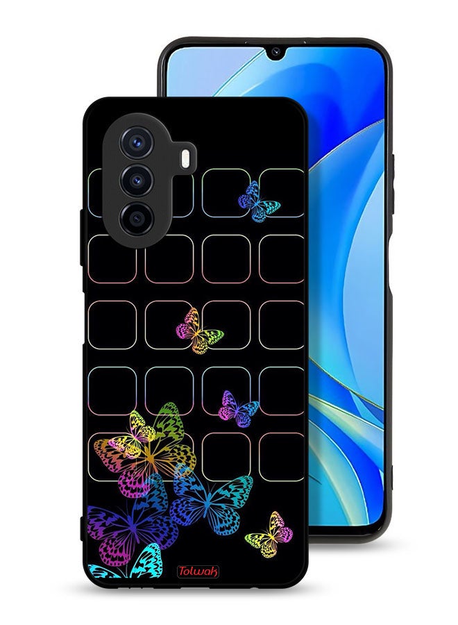 Tolwak Huawei nova Y70 Protective Case Cover Colorful Butterflies - Image 1