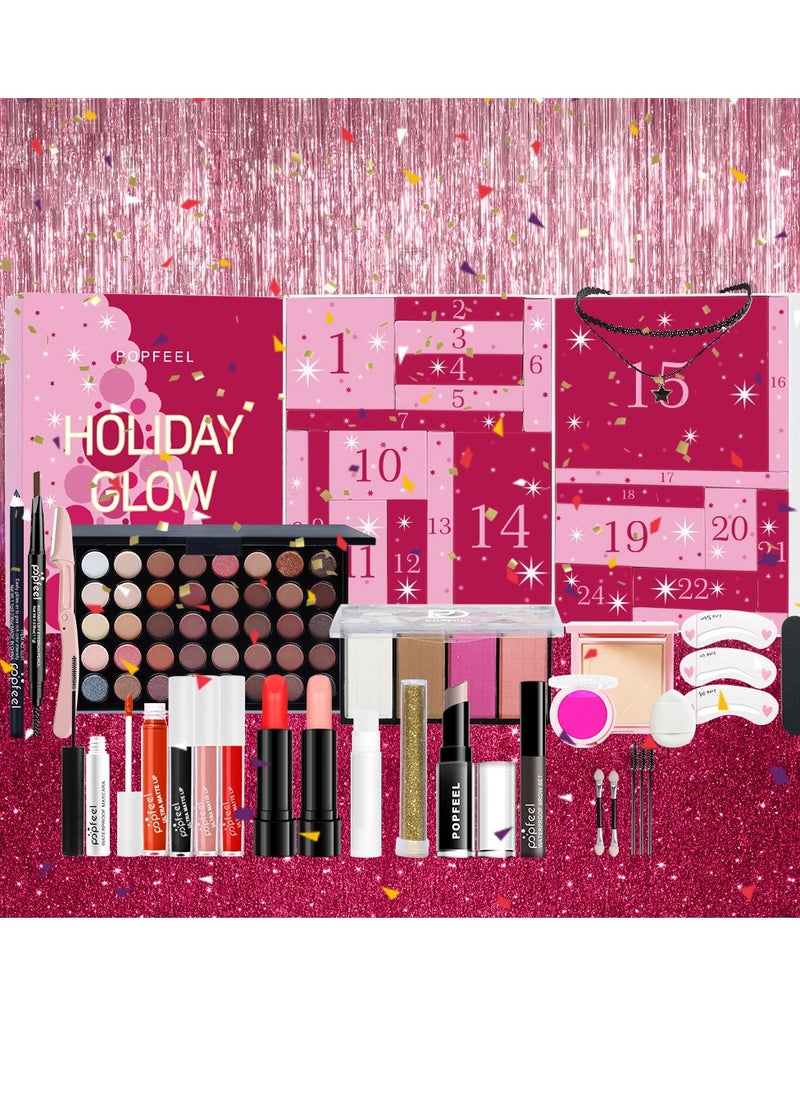 popfeel - Makeup Kit All in One Multi-Purpose Makeup Set Professional Designed for Women Full Kit Makeup Must-Have Starter Kit Suitable for Beginners and Professionals 25 Pcs Set - Image 1