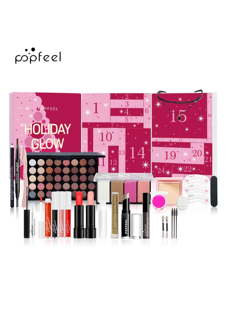 popfeel - Makeup Kit All in One Multi-Purpose Makeup Set Professional Designed for Women Full Kit Makeup Must-Have Starter Kit Suitable for Beginners and Professionals 25 Pcs Set - Image 1