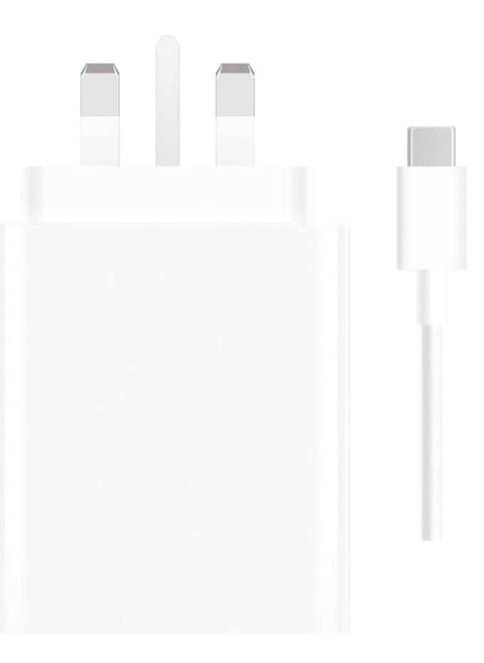 67W Fast Charging Power Adapter for Xiaomi Mi 12/13T, Mi 9T Pro, Poco, Black Shark 5, Mi 13/12T/11T/10T Pro, Note 11 Pro 5G & More (White) - Image 4