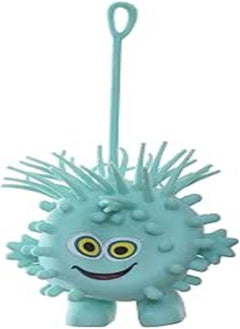 Generic Soft Silicone Flashing Puffy Ball 40X22X22Cm Light Blue 