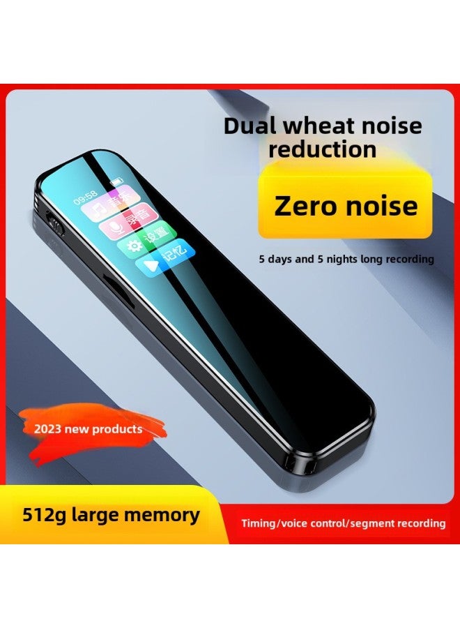 قلم تسجيل رقمي رفيع عالي الدقة لمدة 100 ساعة، تنشيط صوت الطالب، واجهة USB 20، عرض ملون، تنسيق MP3 WAV - اللون: 100 ساعة - سعة التسجيل: 32 جيجابايت - Image 3