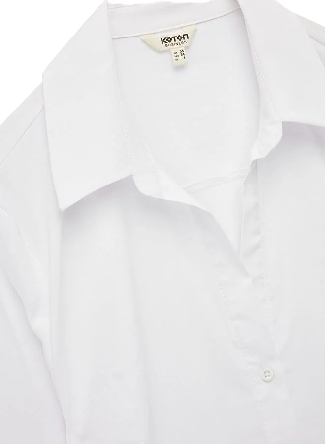 Koton  Classic Neck Shirt for Women | Best Price UAE