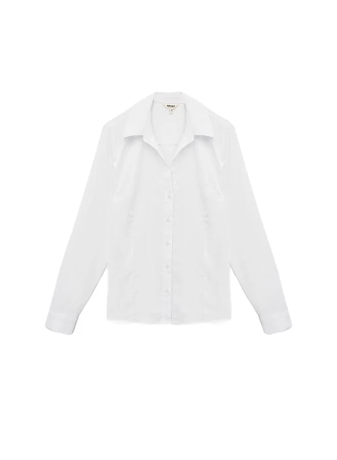 Koton  Classic Neck Shirt for Women | Best Price UAE