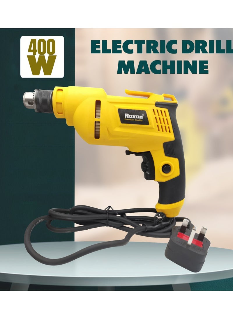 Roxon ROXON 400 Watt Electric Drill Machine 2600rpm 220-240V 50/60Hz  Premium Quality Drilling Machine 6.5mm Chuck Drill Machine RX350  - Image 1