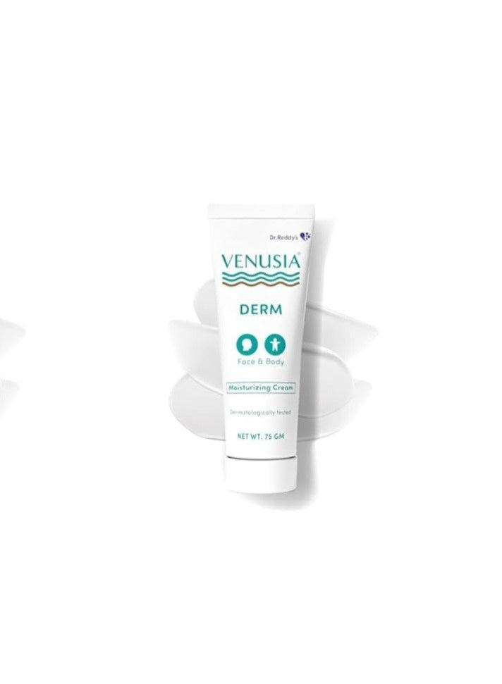VENUSIA Dr. Reddy's VENUSIA Derm Moisturizing Cream | 24-hour Intense Hydration | Skin Barrier Repair | For Dry to Very Dry Skin | 4 Natural Butters | For Dry to Very Dry Skin | Hypoallergenic | 75g Pack of 2 - Image 2
