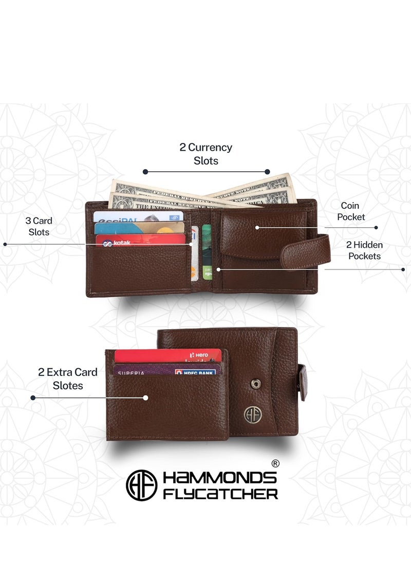  هاموندز فلاي كاتشر طقم محفظة وحزام جلد طبيعي للرجال - Image 3