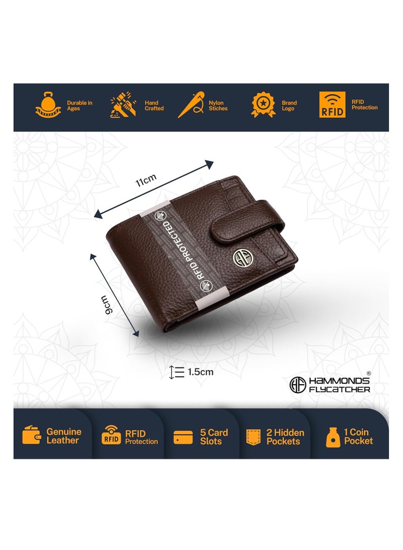  هاموندز فلاي كاتشر طقم محفظة وحزام جلد طبيعي للرجال - Image 4