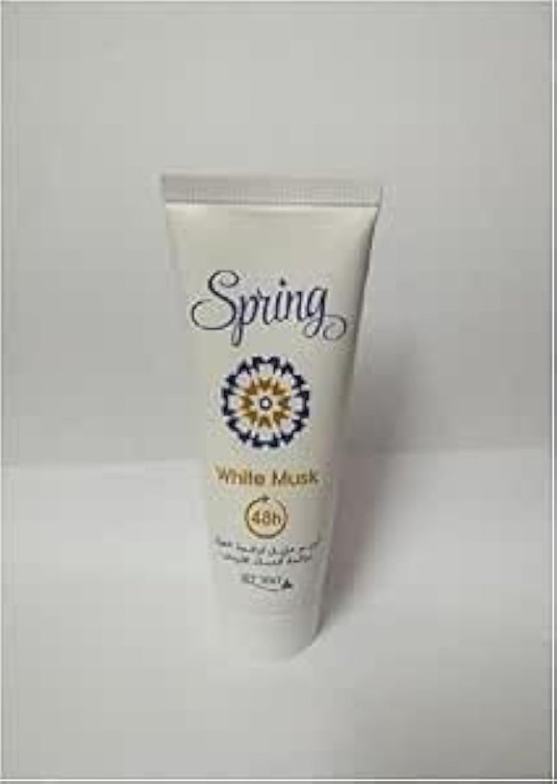 Spring Deodorant Cream For Unisex, 40 g, 48 Hour Protection (Musk)