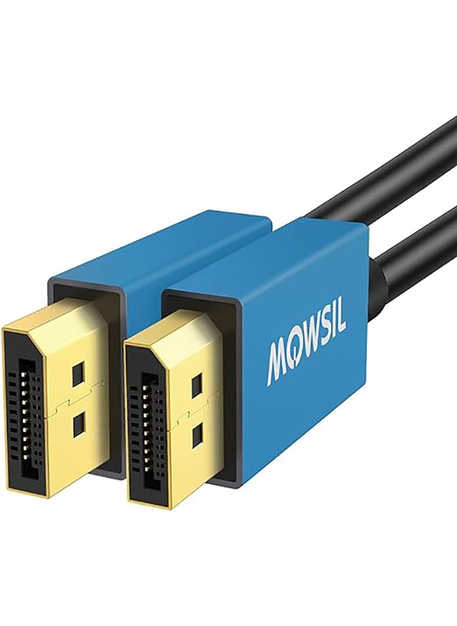 MOWSIL DisplayPort Cable 3 Mtr, DP Cable 1.2, 4K@60Hz, 2K@165Hz,2K@144Hz, Gold-Plated High Speed Display Port Cable for Gaming Monitor, Graphics Card, TV, PC, Laptop  - Image 1