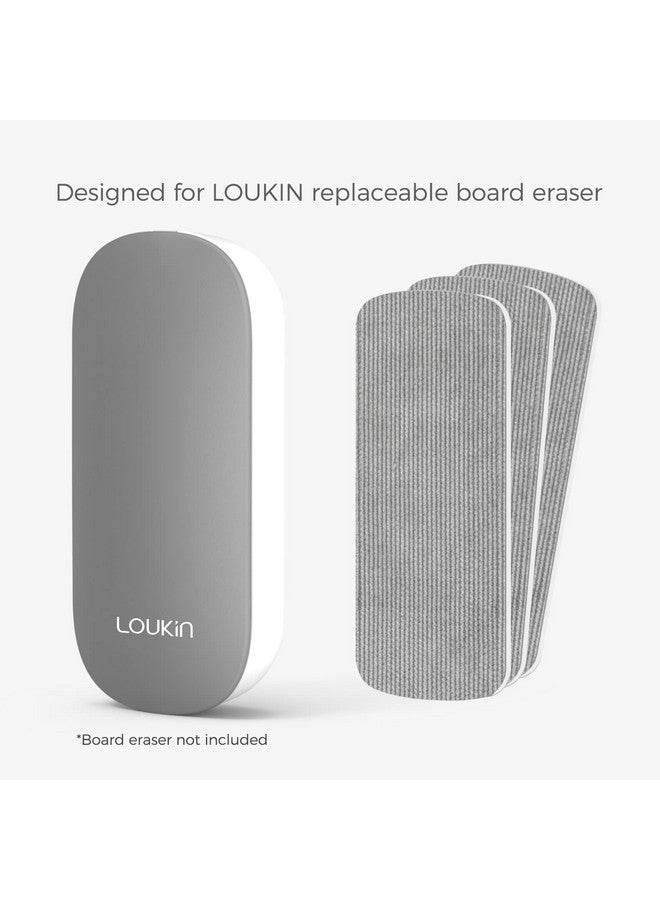 loukin 6-Pack Replaceable Felt Pads, Magnetic Whiteboard Eraser Felt Pads, Designed Replaceable Dry Erase Board Eraser, Intended for Classroom, Home and Office Use - Image 3