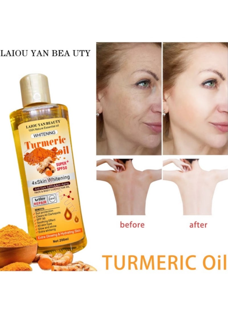 Whitening Labs Skin Whitening 100% Natural Essential Oil Whitening Ginger Oil Super+ SPF 50 200ml*2 - Image 5