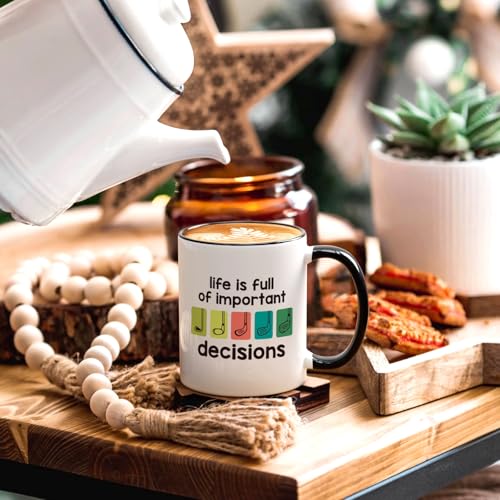 Maustic Golf Gifts for Men Gifts for Golfers Life is Full of Important Decisions Golf Mug Fathers Day Golf Gifts for Dad Golf Coffee Mug Funny Christmas Golf Gifts for Dad Uncle Friends 11 Oz - Image 3