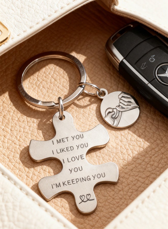 Couples Gifts for Girlfriend Wife Boyfriend Husband Happy Wedding Anniversary Keyring Valentine Birthday Gift for Her He Women Men - Image 4