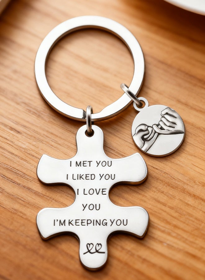 Couples Gifts for Girlfriend Wife Boyfriend Husband Happy Wedding Anniversary Keyring Valentine Birthday Gift for Her He Women Men - Image 2