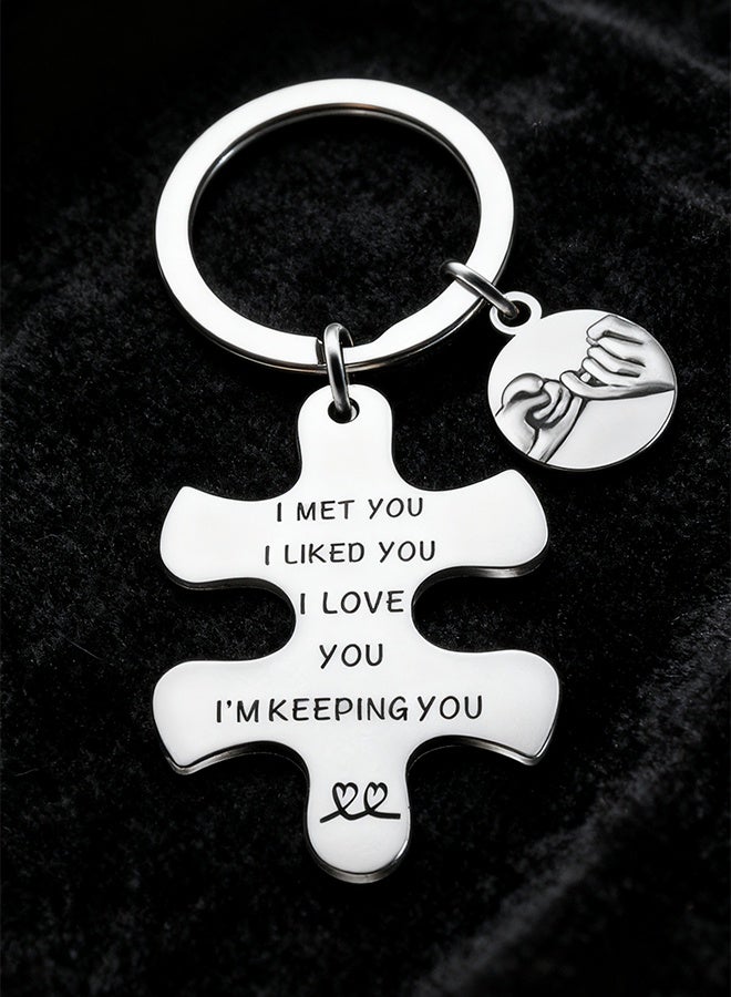 Couples Gifts for Girlfriend Wife Boyfriend Husband Happy Wedding Anniversary Keyring Valentine Birthday Gift for Her He Women Men - Image 3