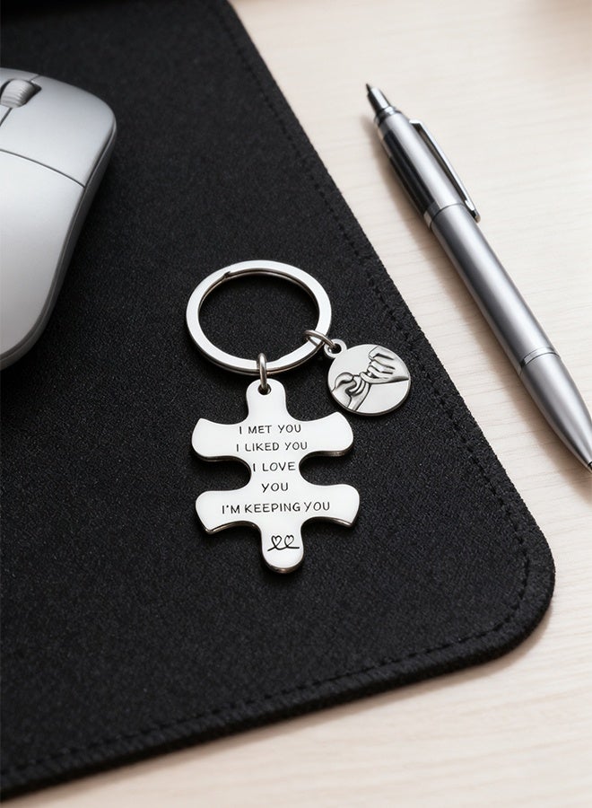 Couples Gifts for Girlfriend Wife Boyfriend Husband Happy Wedding Anniversary Keyring Valentine Birthday Gift for Her He Women Men - Image 5