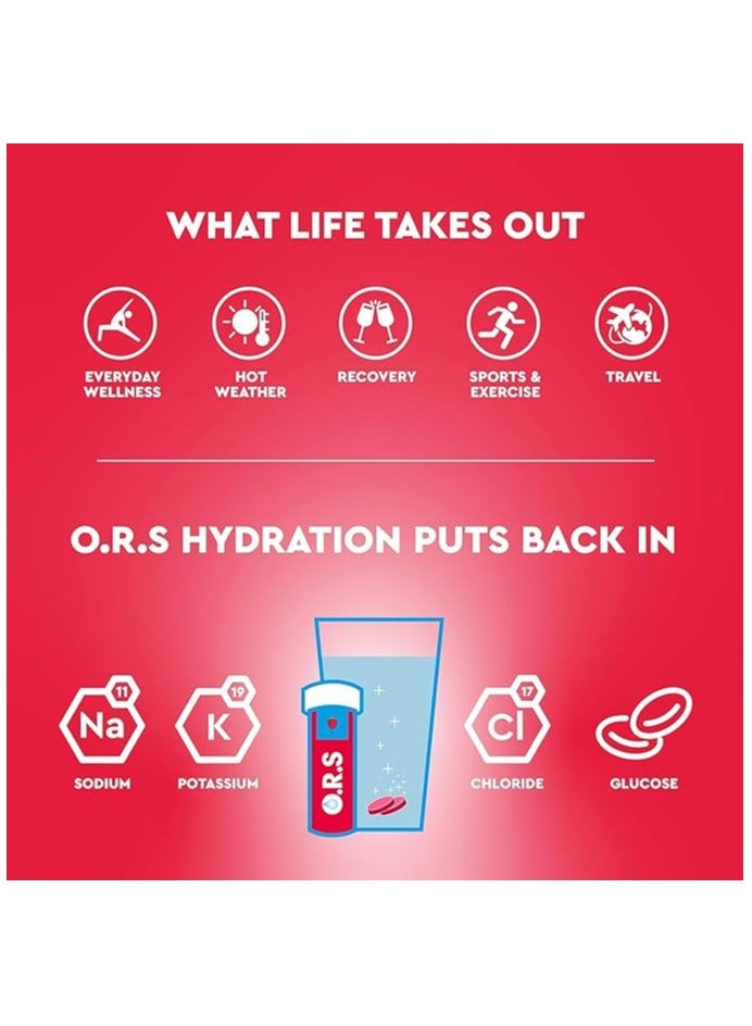O.R.S Strawberry Hydration Tablets 36'S