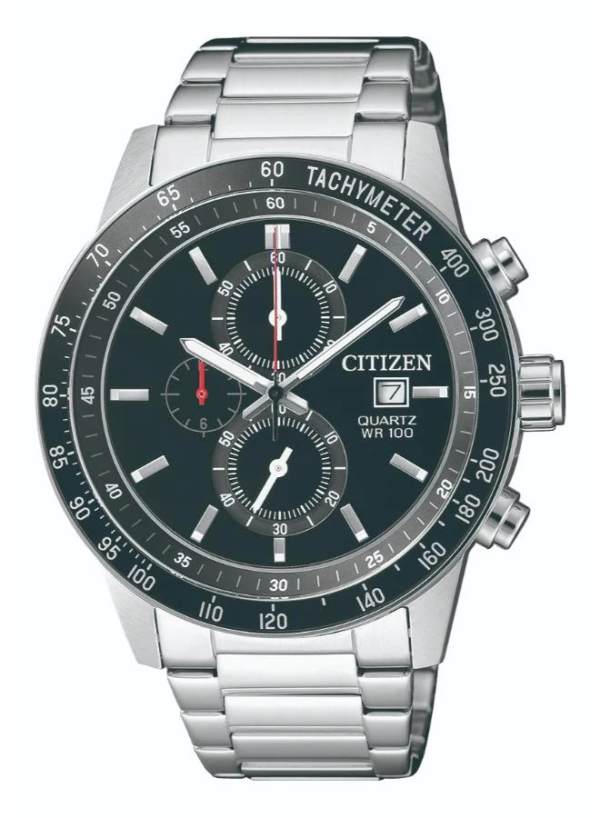 CITIZEN Men's Stainless Steel Quartz Chronograph Watch AN3600-59E - 44 mm
