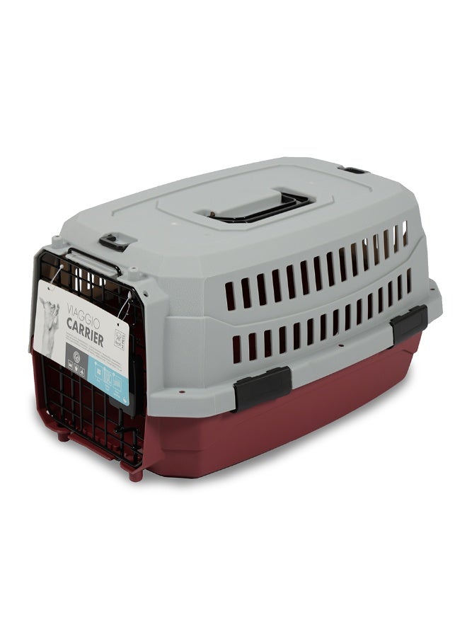 M-PETS Viaggio Carrier XS (L48,3 x W32 x H25,4cm) Red/Grey
