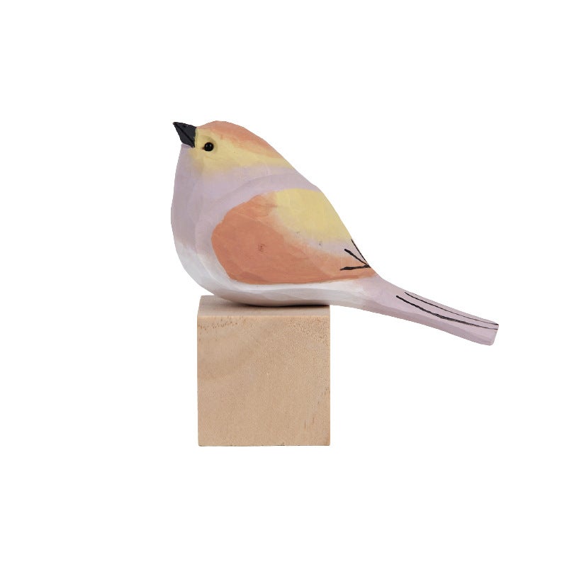 Wooden Children'S Toys Manufacturer Chubby Bird Wooden Ornaments Office Living Room Crafts Handmade - Image 5