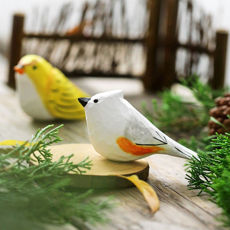 Wooden Children'S Toys Manufacturer Chubby Bird Wooden Ornaments Office Living Room Crafts Handmade - Image 3