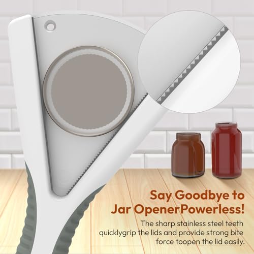 ReneeChef Jar Opener for Seniors, Ideal Bottle Opener, Easy Grip Jar Opener & Under Cabinet Car Opener Effortless to Unscrew Any-Sized Lid, Essential Kitchen Gadgets for Weak Hands or Arthritis - Image 4
