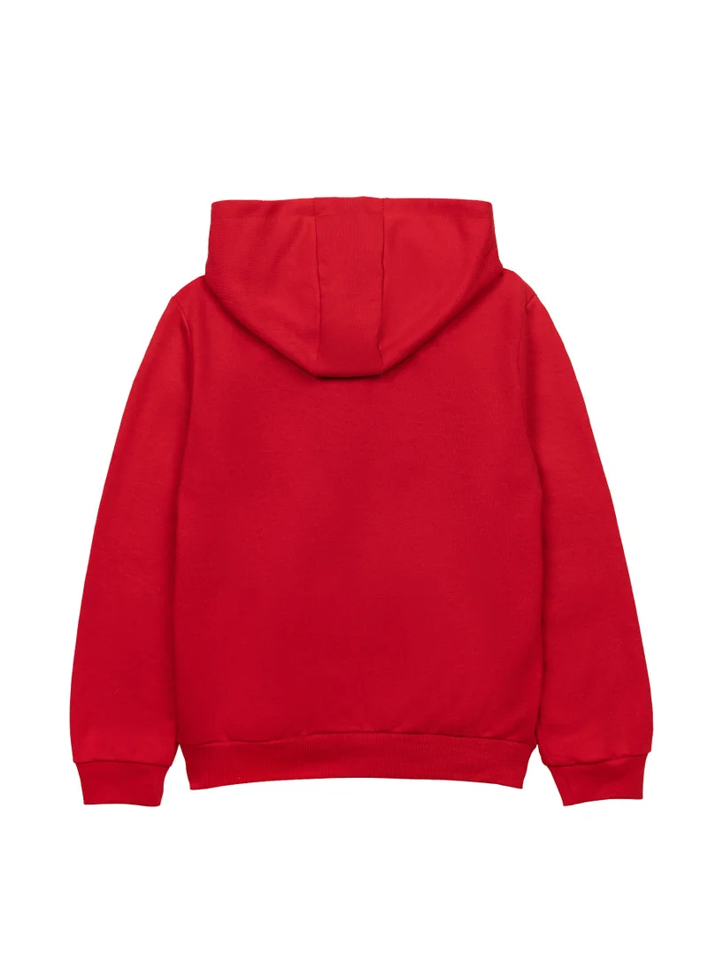 مينوتي Kids Boys  Hooded Zip Thru With Embroidery