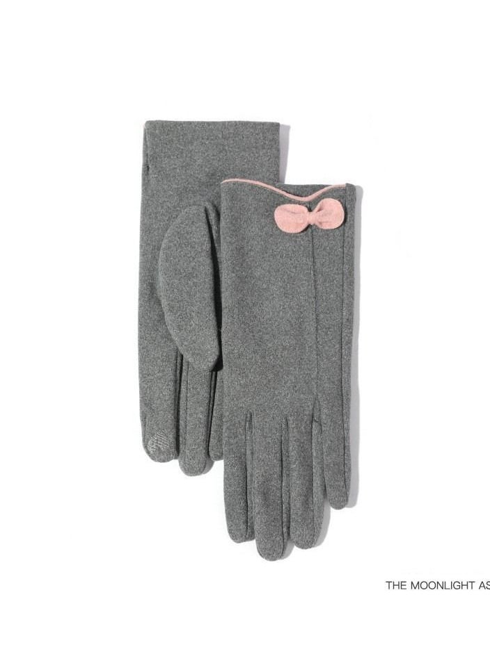 Golovejoy Winter Cold Proof Velvet Thickened Gloves Fingertip Warm Female Gloves 