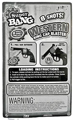 JA-RU Cap Gun Western Wild West Super Bang (1 Unit) Action Bang Party Favors Supplies for Kids.913-1A - Image 3