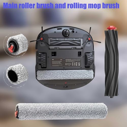JoyBros Omni S1 Pro Replacement Parts Accessories for Eufy Omni S1/S1 Pro Robot Vacuum: Main Brush X1, Side Brush X6, Washable Filter X4, Dust Bag X4, Rolling Mop X3 17-Pack - Image 3