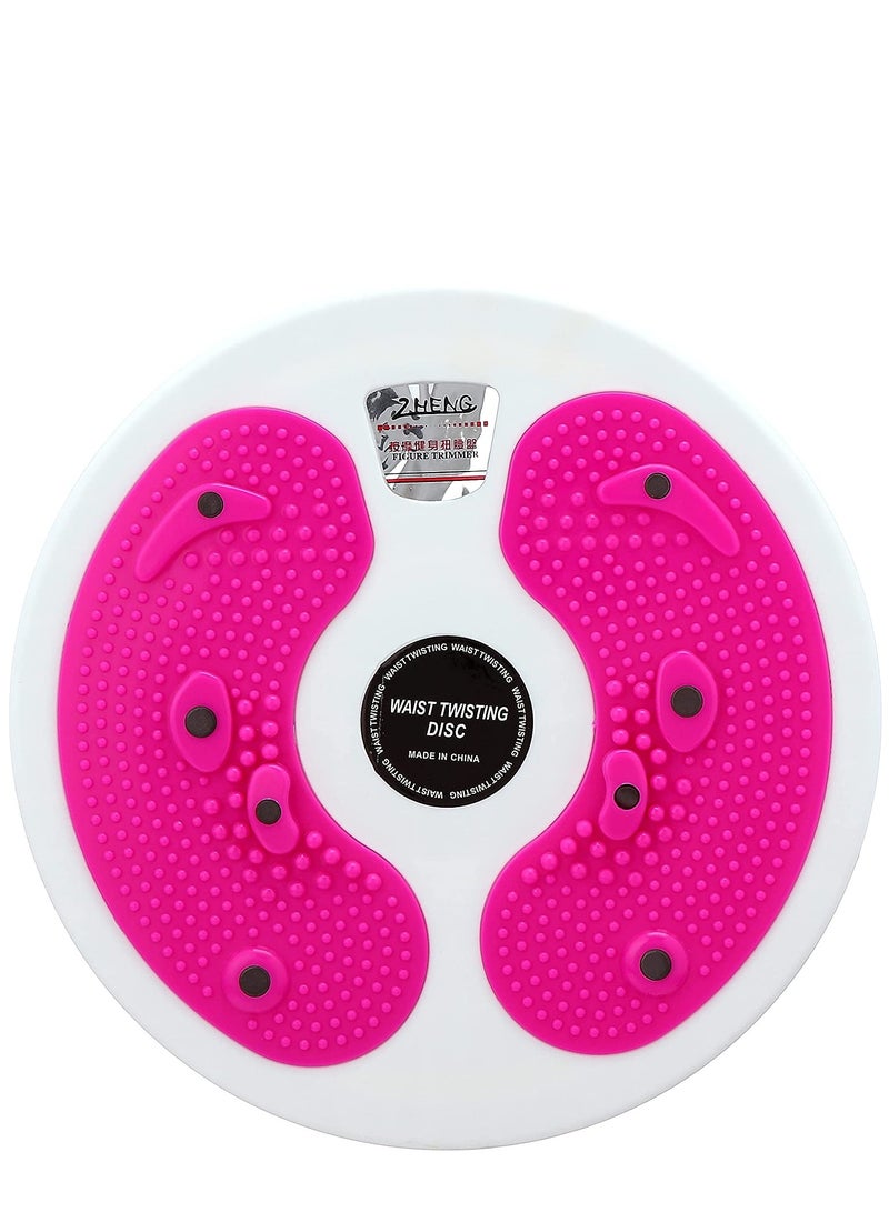 Generic 1507 Magnetic Figure Twister Waist Twisting Disc, 28 CM - Pink  - Image 1