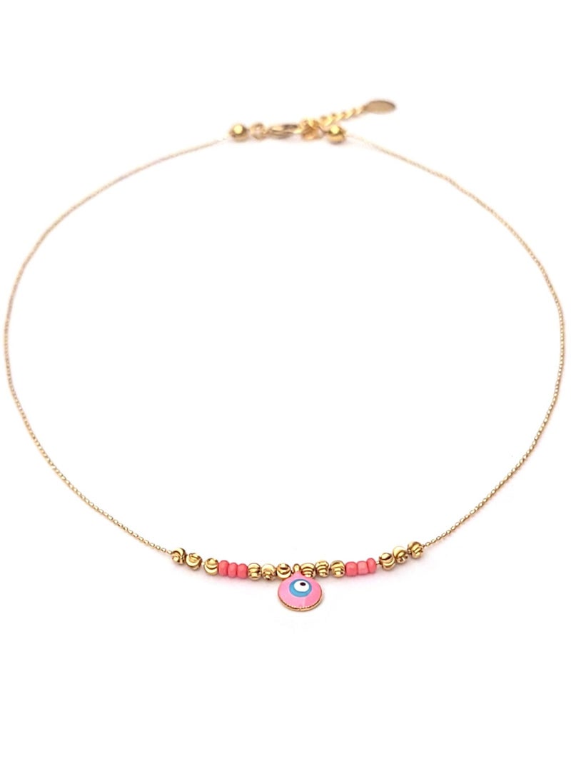 Alwan Gold Plated Evil Eye Necklace - Image 1
