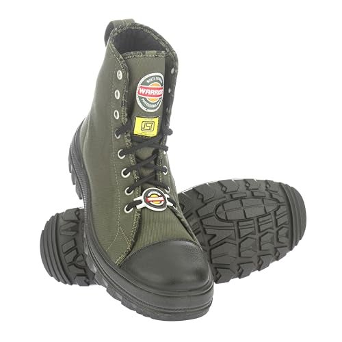 Liberty Warrior Anti Spike Jungle Boot for Men, Thermoplastic Toe Cap, Commando Army Shoes for Mens, Water Repellent, Military Boot for Men, Olive Green Size - 9UK - Image 5