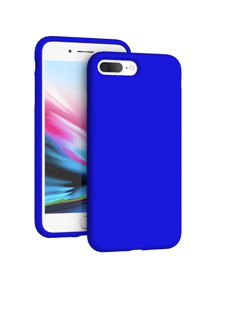 Generic - Compatible with iPhone 8 Plus/iPhone 7 Plus Case (5.5"), [Drop Protection] [Anti-Scratch] Shockproof Liquid Silicone Anti-Fingerprint Cover with Microfiber Lining Phone Case, Klein Blue - Image 1