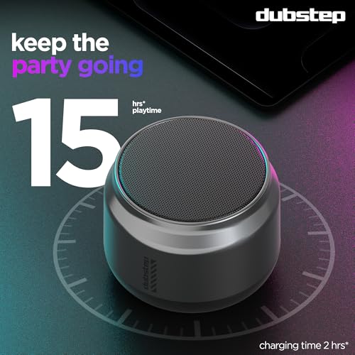 Dubstep Pop 600 Wireless Speaker, 15 Hrs Playtime, 52mm Driver, TWS Pairing, 6W Output Bluetooth Speakers (Grey) - Image 5