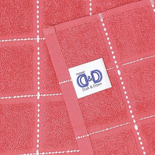 TRIDENT Cotton Bath Towel Sanitized Finish, Quick Dry, Travel Friendly Bath Towel,Size- 150x75 cm, Color - Incense Wood - Image 2