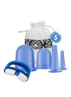 AIWANTO 5pcs Anti Cellulite Cup With Cellulite Remover Massager Silicone Cupping Set Facial Cupping Set Silicone  - Image 1