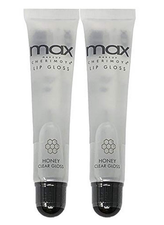 Cherimoya (2Pack) Max Makeup Lip Polish Honey Clear Gloss  - Image 1
