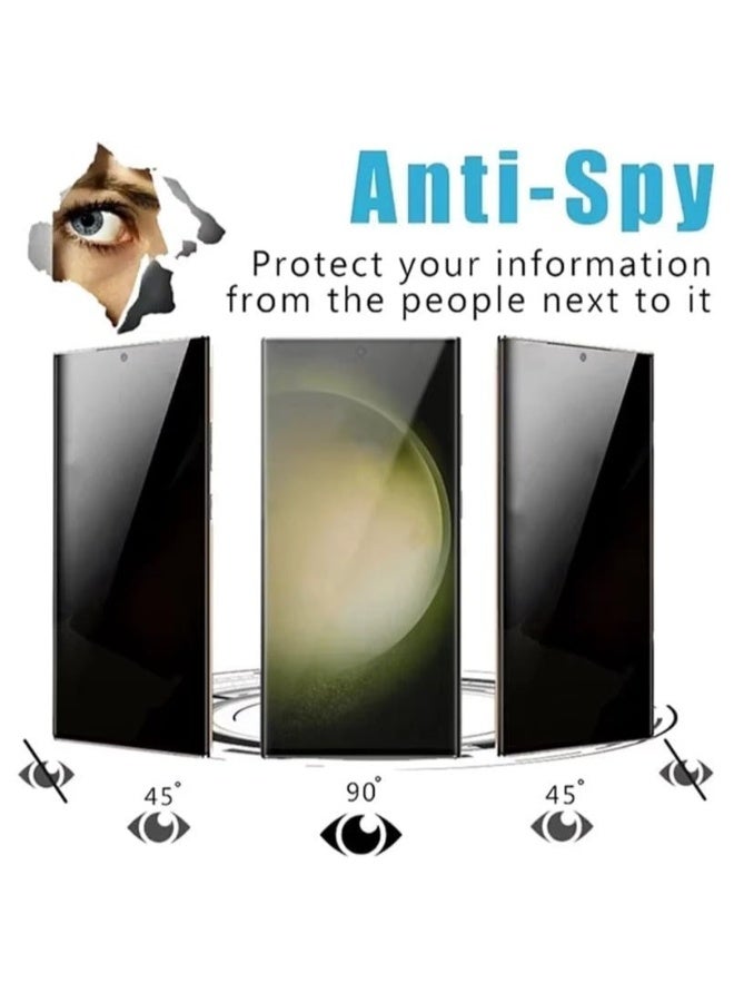 دوسالا زجاج لهاتف سامسونج Galaxy S25 Ultra واقي شاشة زجاجي خاص للخصوصية مضاد للتجسس فيلم زجاجي مقسى مع صلابة 9H مقاوم للخدوش وحماية من بصمات الأصابع - Image 5