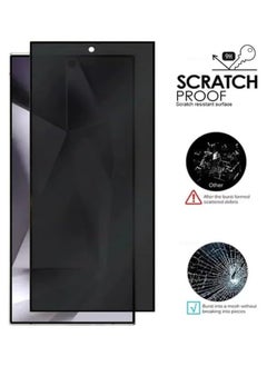 DUSALA Glass for Samsung Galaxy S25 Ultra Privacy Glass Screen Protector Anti-Spy Tempered Glass Film 9H Hardness Scratch Resistant FINGERPRINT Working Screen Protector  - Image 2